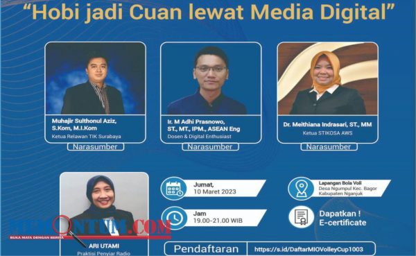 Rangsang Perekonomian Masyarakat Nganjuk, Kemenkominfo Gelar Diskusi Bertema Hobi Jadi Cuan lewat Media Digital