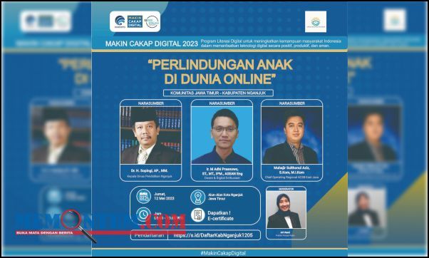 Perlindungan Anak di Dunia Online Jadi Tema Diskusi Literasi Digital Kemenkominfo di Alun-alun Nganjuk